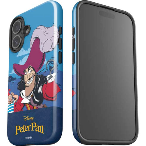 Disney Peter Pan Captain Hook and Smee iPhone 16 Impact Case